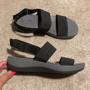 Clarks cushion soft sandals